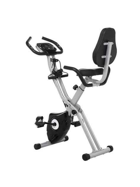 Folding 10 Levels Magnetic Resistance Upright Exercise Bike