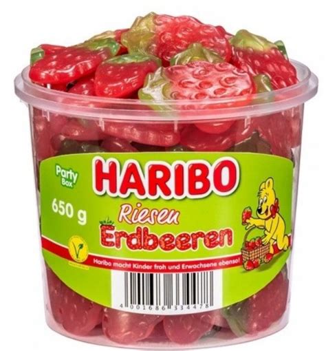 Купить Желейные конфеты Haribo Riesen Erdbeeren 650 g цена 379