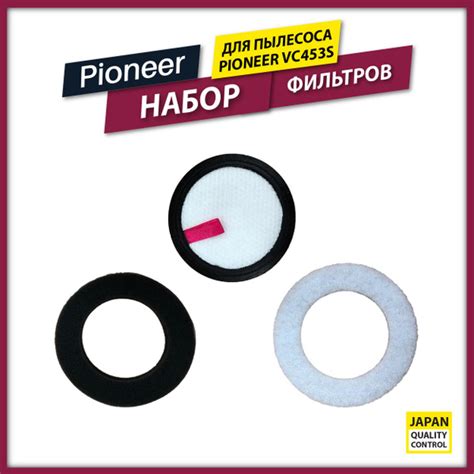 Набор фильтров для пылесосов Pioneer VC453S купить на OZON по низкой ...