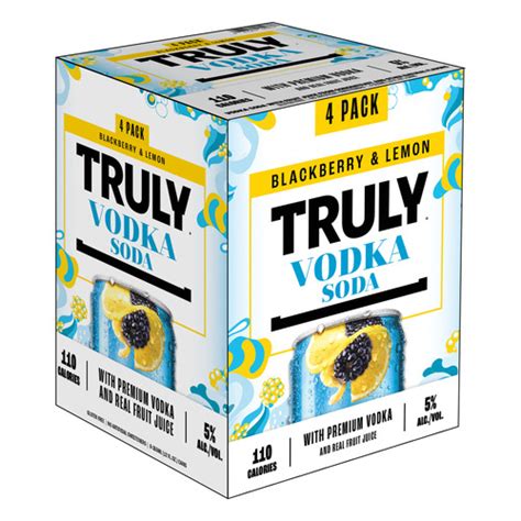 Truly Vodka Seltzer Blackberry Lemon Pk Oz