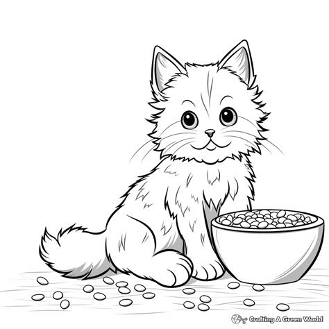 Cat Food Coloring Pages - Free & Printable!