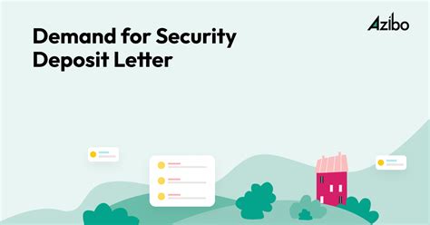 A Demand Security Deposit Letter Template For Tenants Azibo