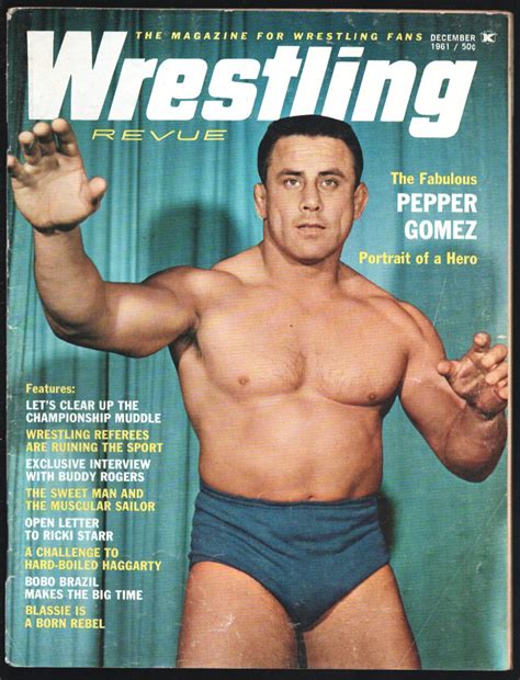 Wrestling Revue Pepper Gomez Fred Blassie Bobo Brazil Girl