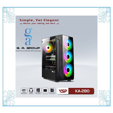 Case KA280 Gaming ATX Shopee Việt Nam