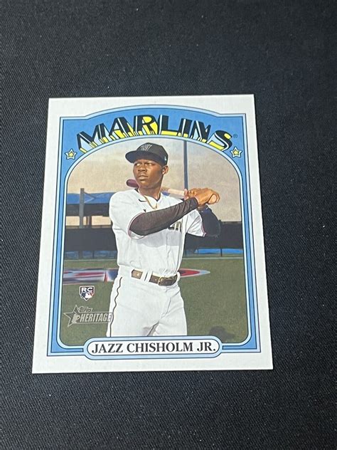 2021 Topps Heritage High Number 665 Jazz Chisholm RC For Sale