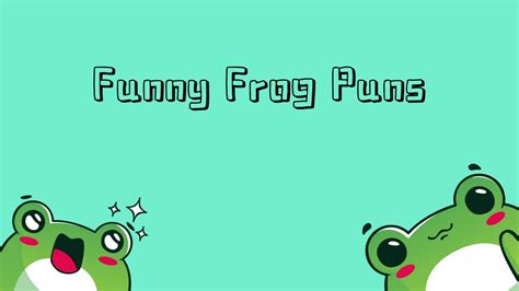 ️ 170+ Frog Puns & Jokes To Make You Laugh - Hi Miss Puff