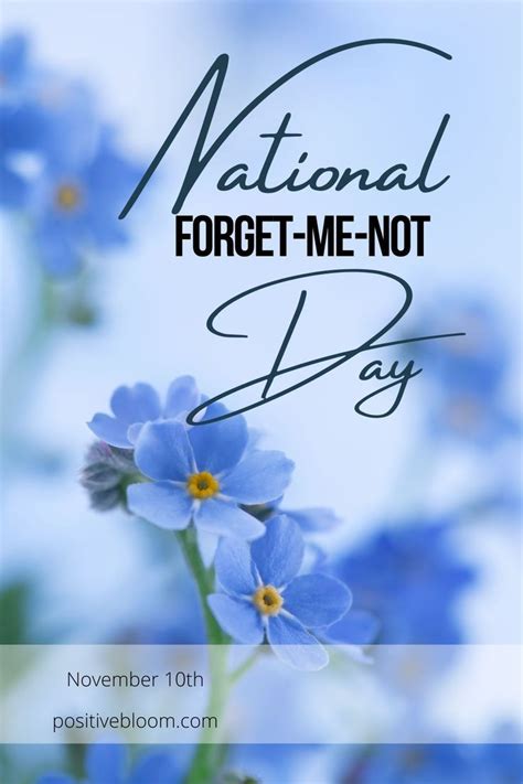 National Forget Me Not Day