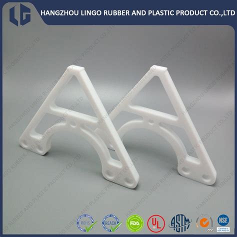 precision control white pure ptfe cnc machined plastic mount