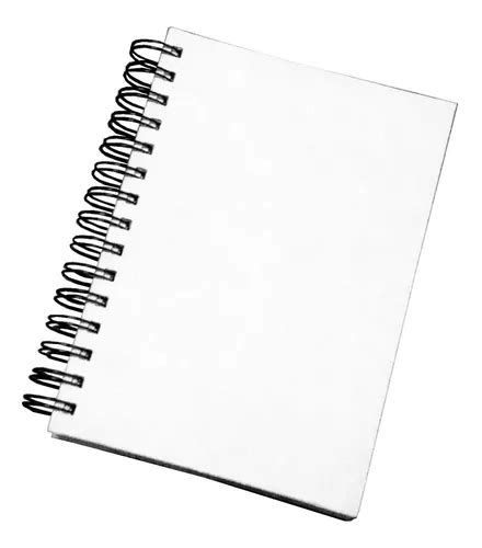 Caderno Capa Dura Branca Branco Wire O 14x20 Folhas Lisas