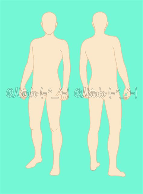 Male Whole Body Base Front And Back By Rainespen On Deviantart