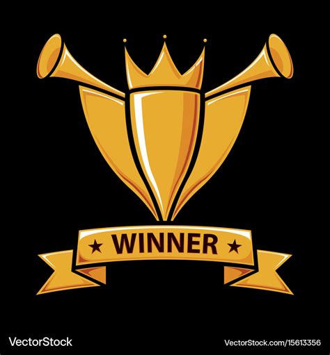 Winners trophy award Royalty Free Vector Image