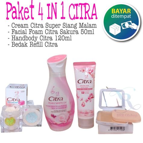 Paket In Citra Facial Foam Citra Sakura Fair Gr Citra Body