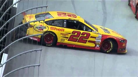 Joey Logano Car Crash