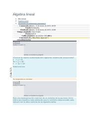 Álgebra lineal 2 examen docx Álgebra lineal 1 Mis cursos 2 Álgebra