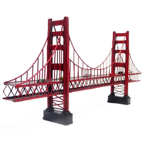 Antique Classical Golden Gate Bridge In San Franciscocalifornia Model