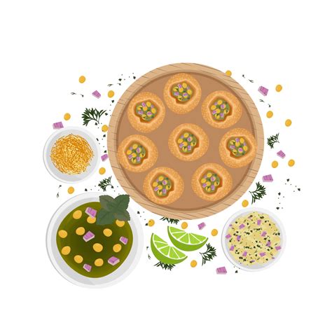 Logo Illustration Of Pani Puri Or Golgappa 34074940 Vector Art At Vecteezy