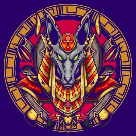 Premium Vector Anubis Illustration With Premium Quality Stock Vector