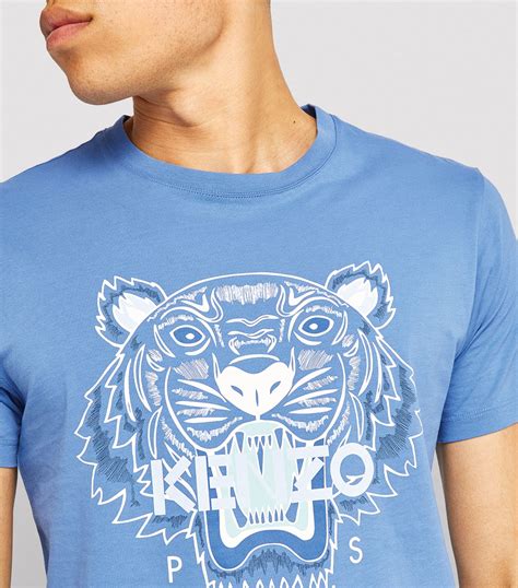 Kenzo Blue Icon Tiger T Shirt Harrods Uk