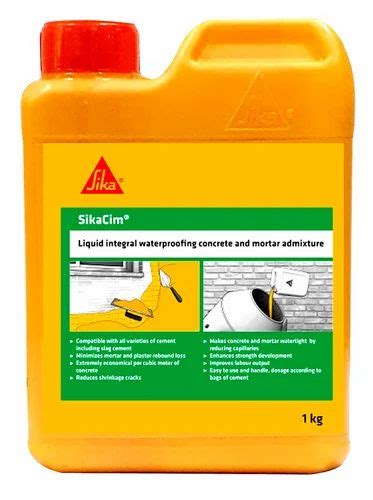 Sika Chemicals Sikacim Kg Waterproofing Compound Liquid At Rs Kg