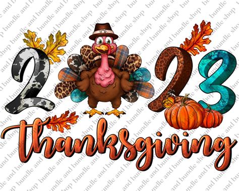 Thanksgiving 2023 Png Sublimation Designwestern Turkey Png - Etsy Ireland