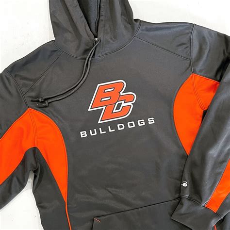 MENS Grey and Orange Logo Hoodie - Etsy