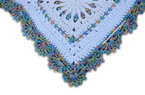 Crochet Treasures White Stained Glass Afghan