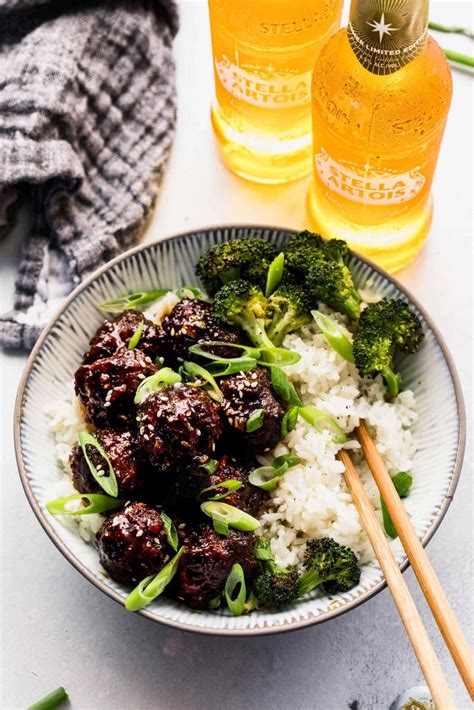 Sticky Mongolian Beef Meatballs 30 Minute Recipe Platings Pairings