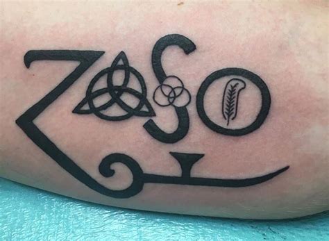 Led Zeppelin Symbols Tattoo