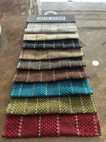 machine  striped jute polyester fabric  meter  panipat