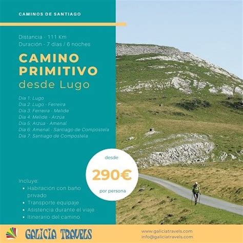 Membro Risorse Jet Camino Primitivo Desde Lugo Raccogliere Pianeta Macinare