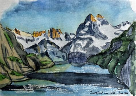 Aus Meinem Skizzenbuch Aquarelle Berge Und Landschaften Hans Tribolet