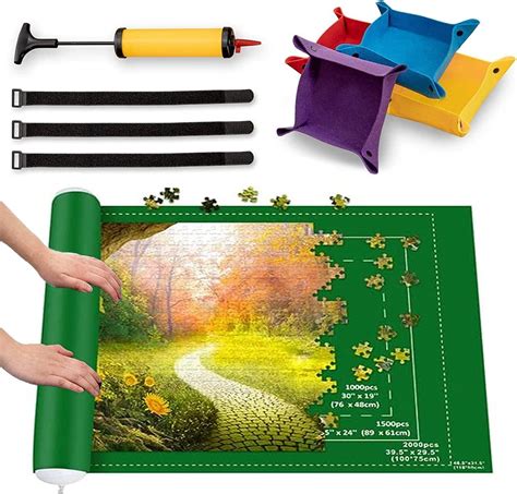 Lets Play Games 3000 Piece Puzzle Saving Mat Large Roll Up Jigsaw