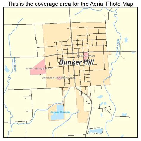 Aerial Photography Map of Bunker Hill, IL Illinois