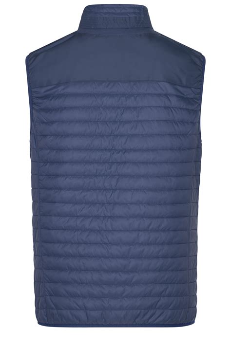 Herren Mens Lightweight Vest Navy Silver Daiber