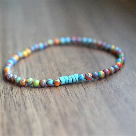 Men Beaded Bracelet Etsy