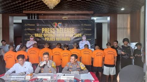 Operasi Antik Intan Polres Kotabaru Amankan Tersangka