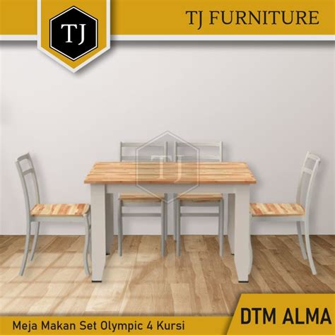 Olympic Set Meja Makan Dan Kursi Dining Table And Chairs Set