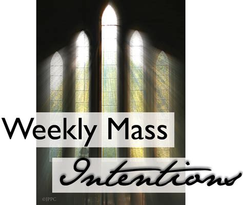 Mi40 Mass Intentions Clipart