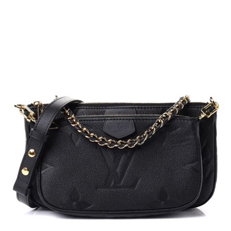 Louis Vuitton Empreinte Monogram Giant Multi Pochette Accessories Black