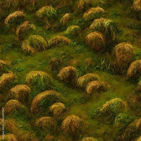 Fields Worth Grass Texture From Directly Above Aiming Down In A Hand