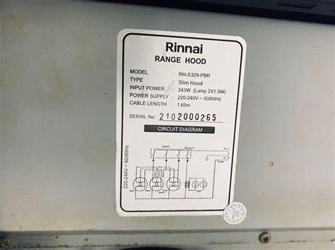 Rinnai Hood Rh S Pbr Tv Home Appliances Kitchen Appliances