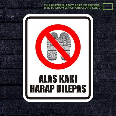 Jual Xwskpc Sticker Safety Sign K Keselamatan Kerja Alas Kaki