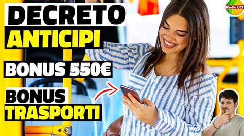 Ufficiale Decreto Anticipi Bonus Trasporti Novembre Click Day E