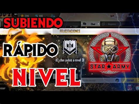 COMO SUBIR UN CLAN DE FREE FIRE RÁPIDO Y FÁCIL DE NIVEL YouTube