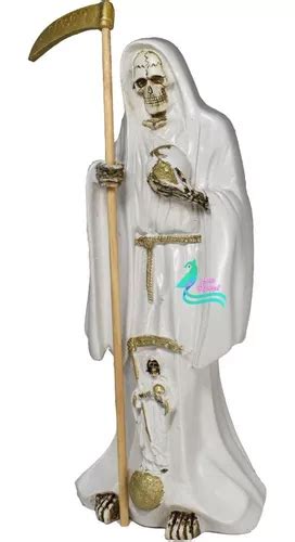 Figura En Resina Santa Muerte Preparada Cm Curada Grande Meses Sin