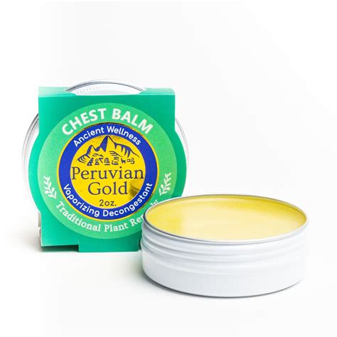 Chest Rub Balm Peruvian Gold Balm 100 Natural And Organic Etsy