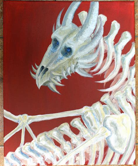 Dragon Skeleton WIP by Frakkle-art on DeviantArt