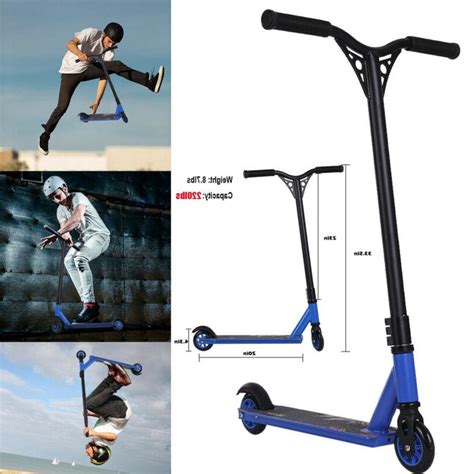 Pro Aluminum Stunt Kick Scooter Skatepark Tpe Handlebar