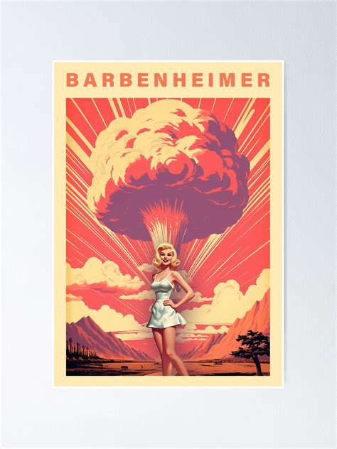 Barbie X Oppenheimer 2023 Barbenheimer Poster