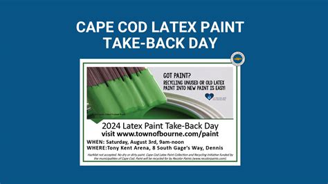 Cape Cod Latex Paint Take-Back Day - Barnstable County